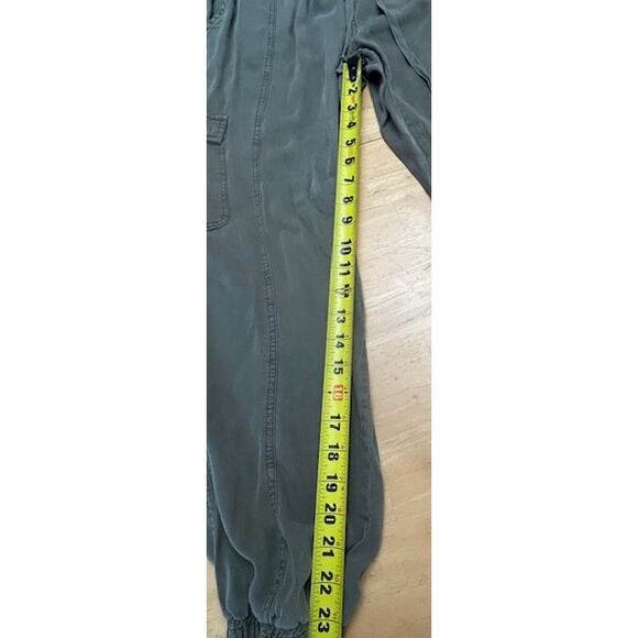 Thread & Supply Flowy Tencel Joggers Army Green Lightweight Size Small - Picture 6 of 8